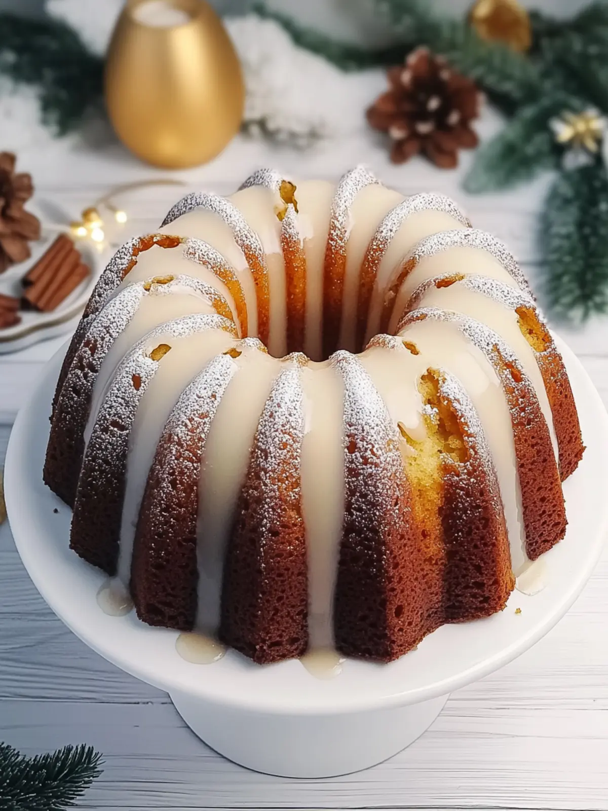 Christmas Eggnog Bundt Cake