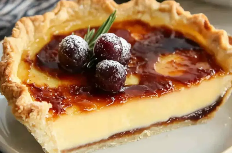 Caramel Creme Brulee Pie