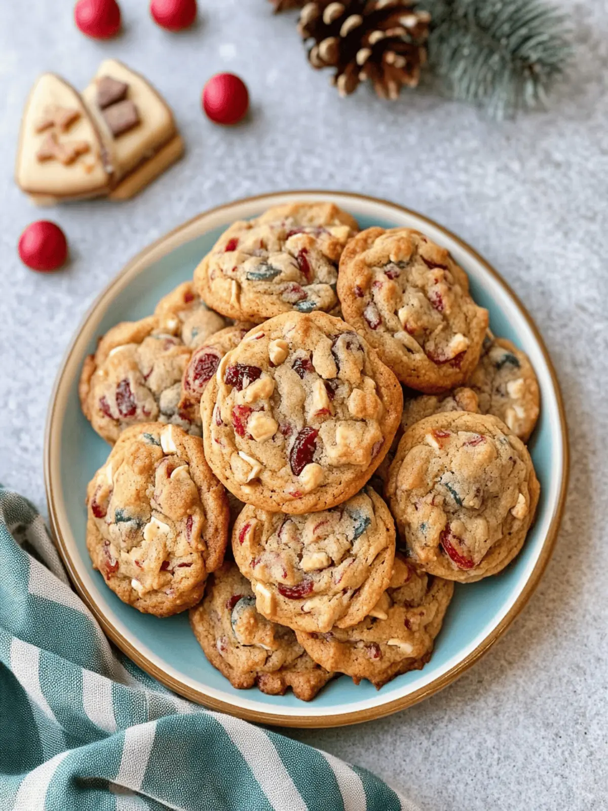 Chewy Fruitcake Cookies