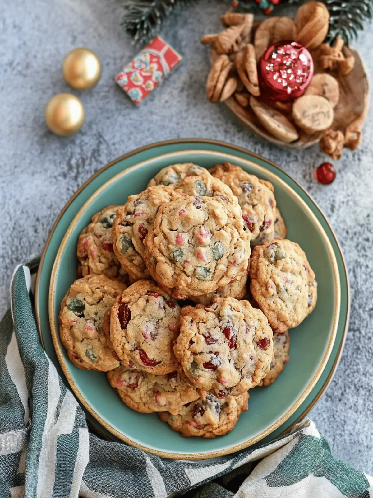 Chewy Fruitcake Cookies