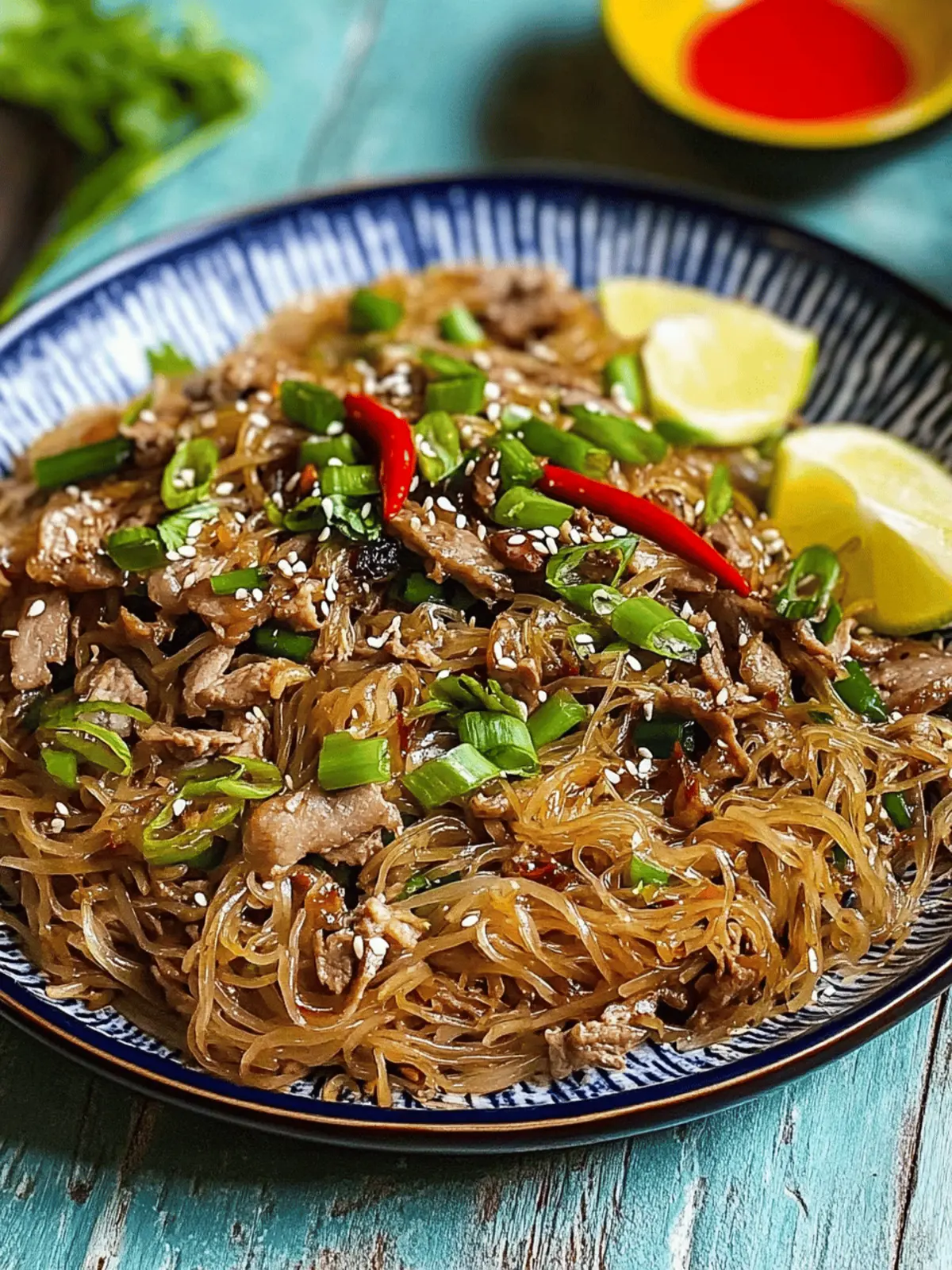 Stir Fried Vermicelli with Pork