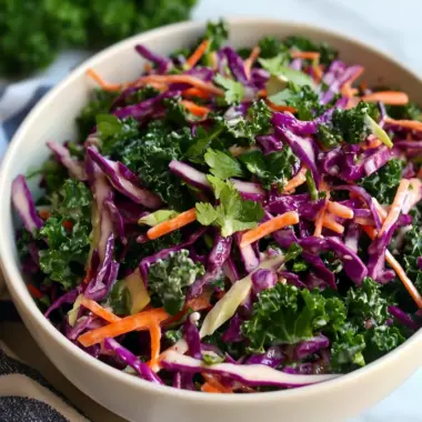 Kale Slaw with Honey Lime Dressing for a Fresh Flavor Boost 10 Kale Slaw with Honey Lime Dressing