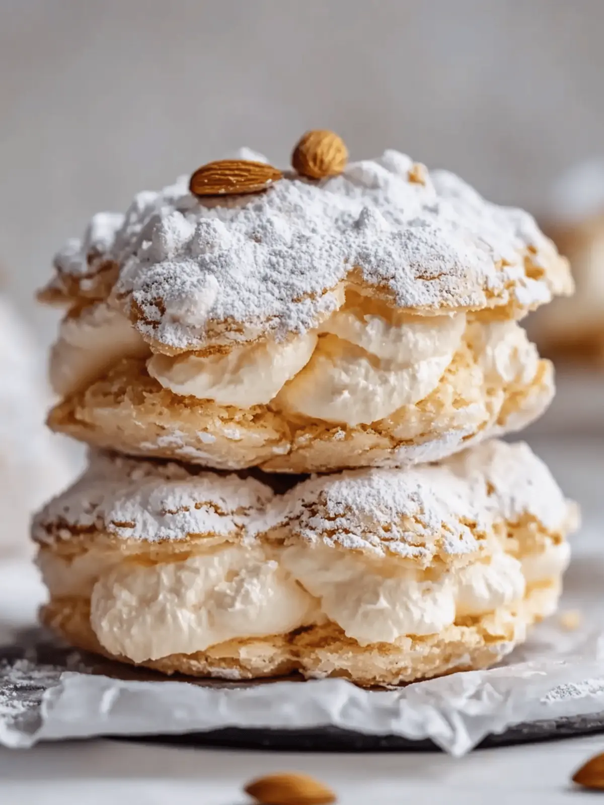 Almond Dacquoise Cream Clouds