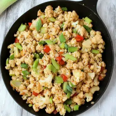 Keto Dirty Cauliflower