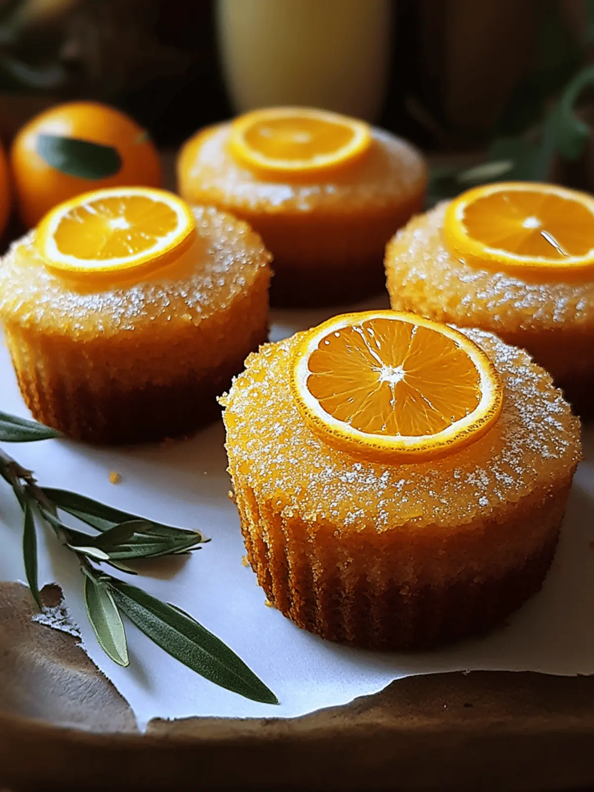 Orange Ginger Honey Cakes