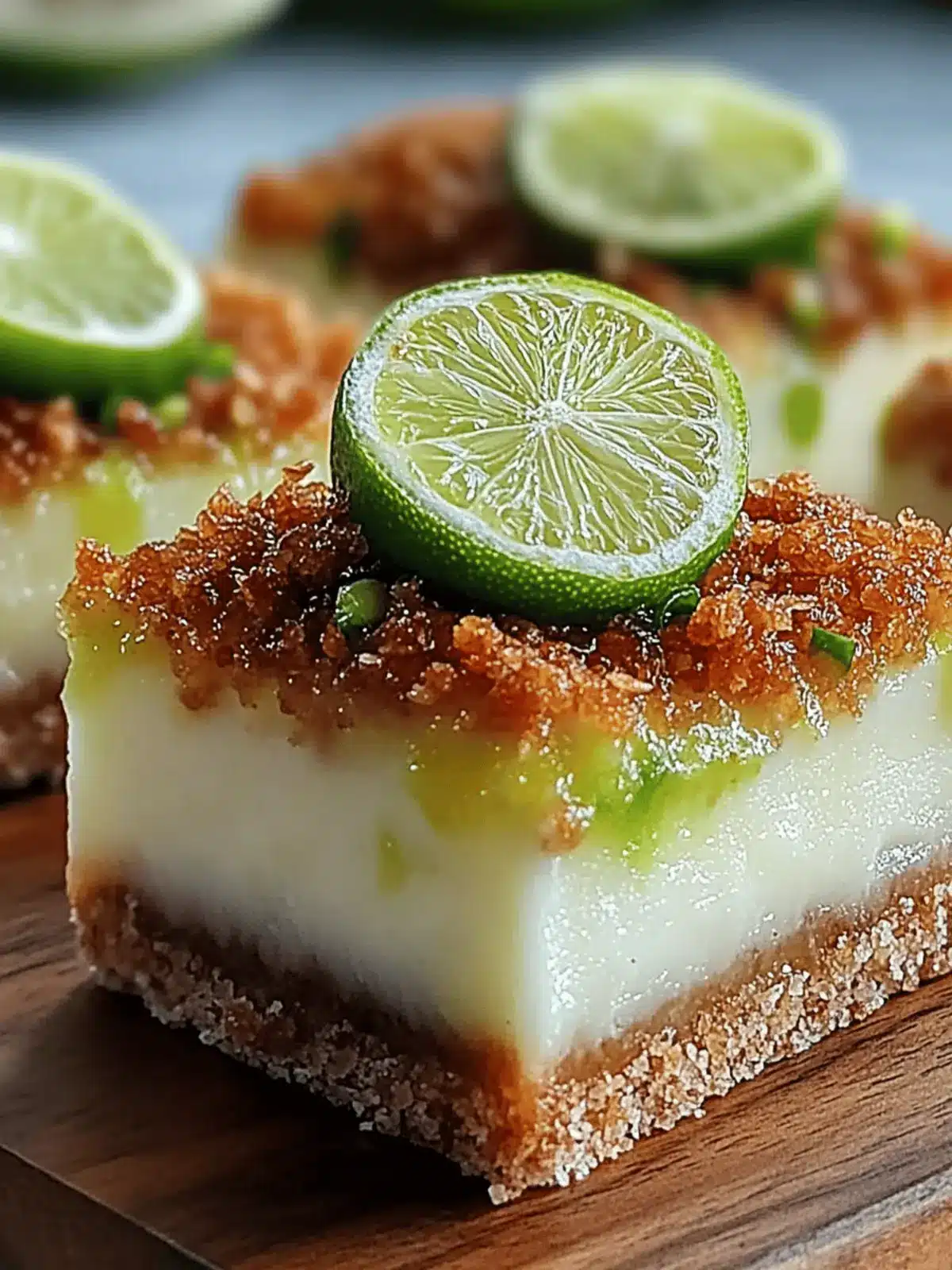 Frozen Coconut Lime Bars