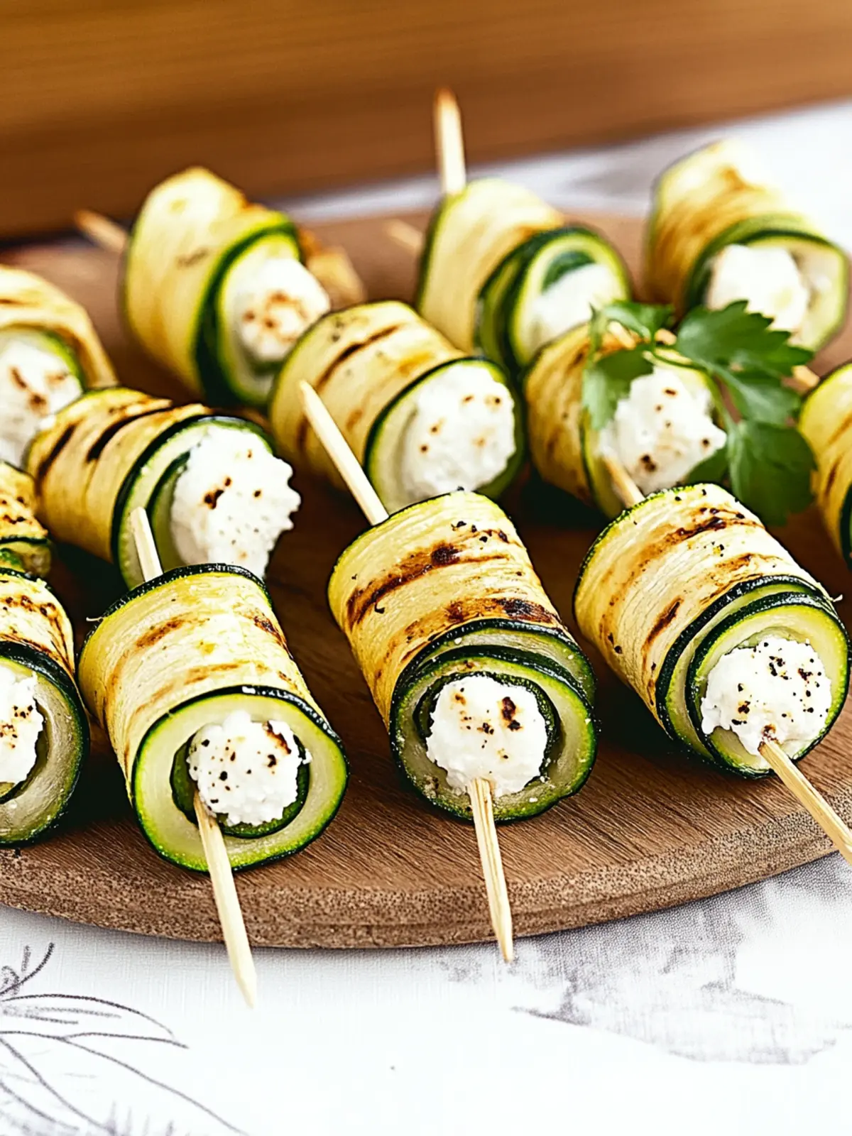 Delicious Grilled Zucchini Wraps With Goat Cheese You’ll Love 2 Grilled Zucchini Wraps With Goat Cheese