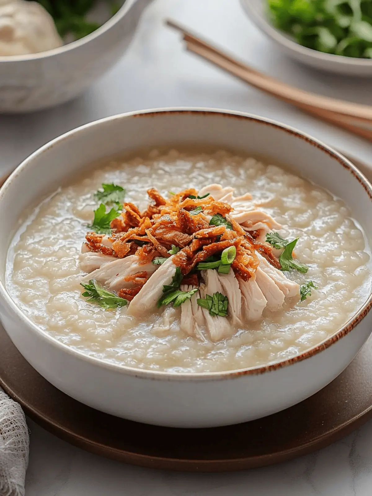 Savor Chicken Congee: A Cozy Comfort in Every Bowl 3 Chicken Congee