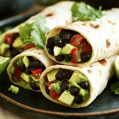 Black Bean and Avocado Wraps for Easy, Flavor-Packed Meals 9 Black Bean and Avocado Wraps