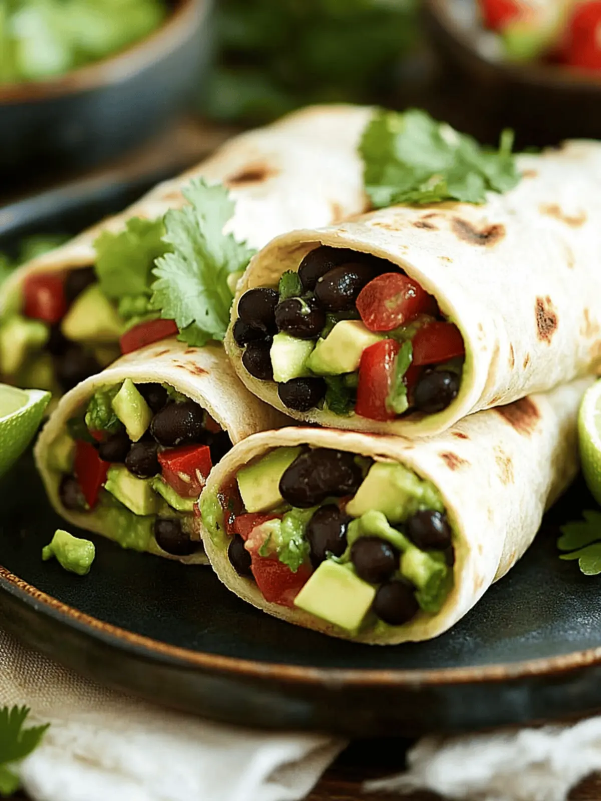 Black Bean and Avocado Wraps for Easy, Flavor-Packed Meals 5 Black Bean and Avocado Wraps