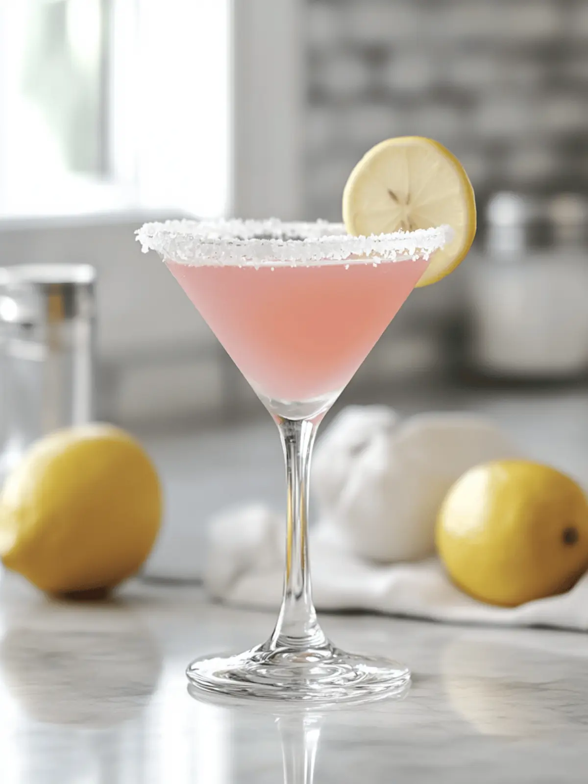 Pink Lemon Drop Martini