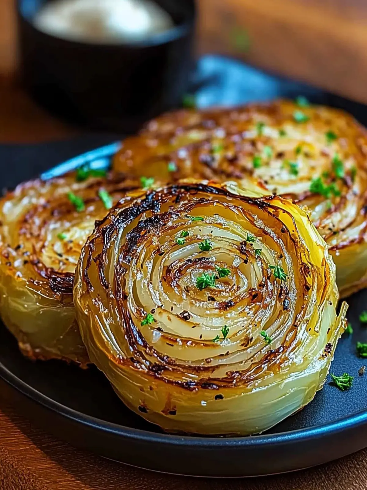 Oven Roasted Garlic Cabbage Steaks