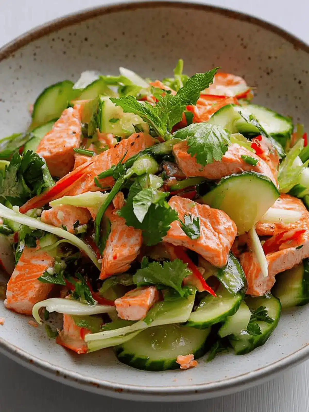 Fresh Thai-style Salmon Salad That Dances with Flavor 3 Thai-style Salmon Salad