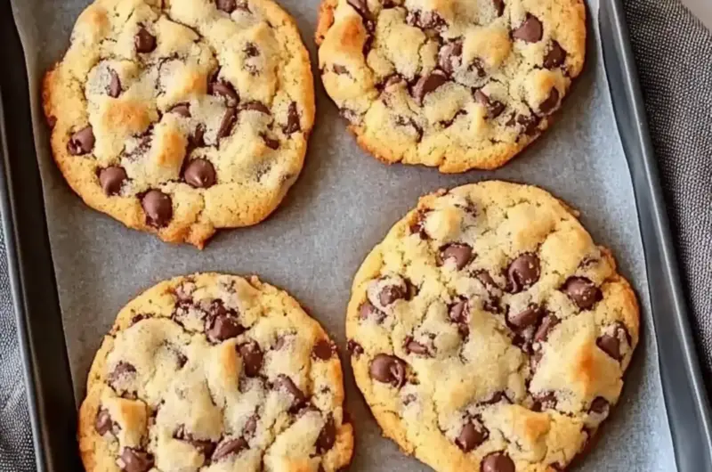 Sweet Chocolate Chip and Toffee Shortbread Cookies