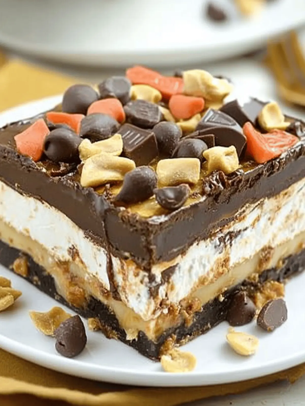 Chocolate Peanut Butter Lasagna