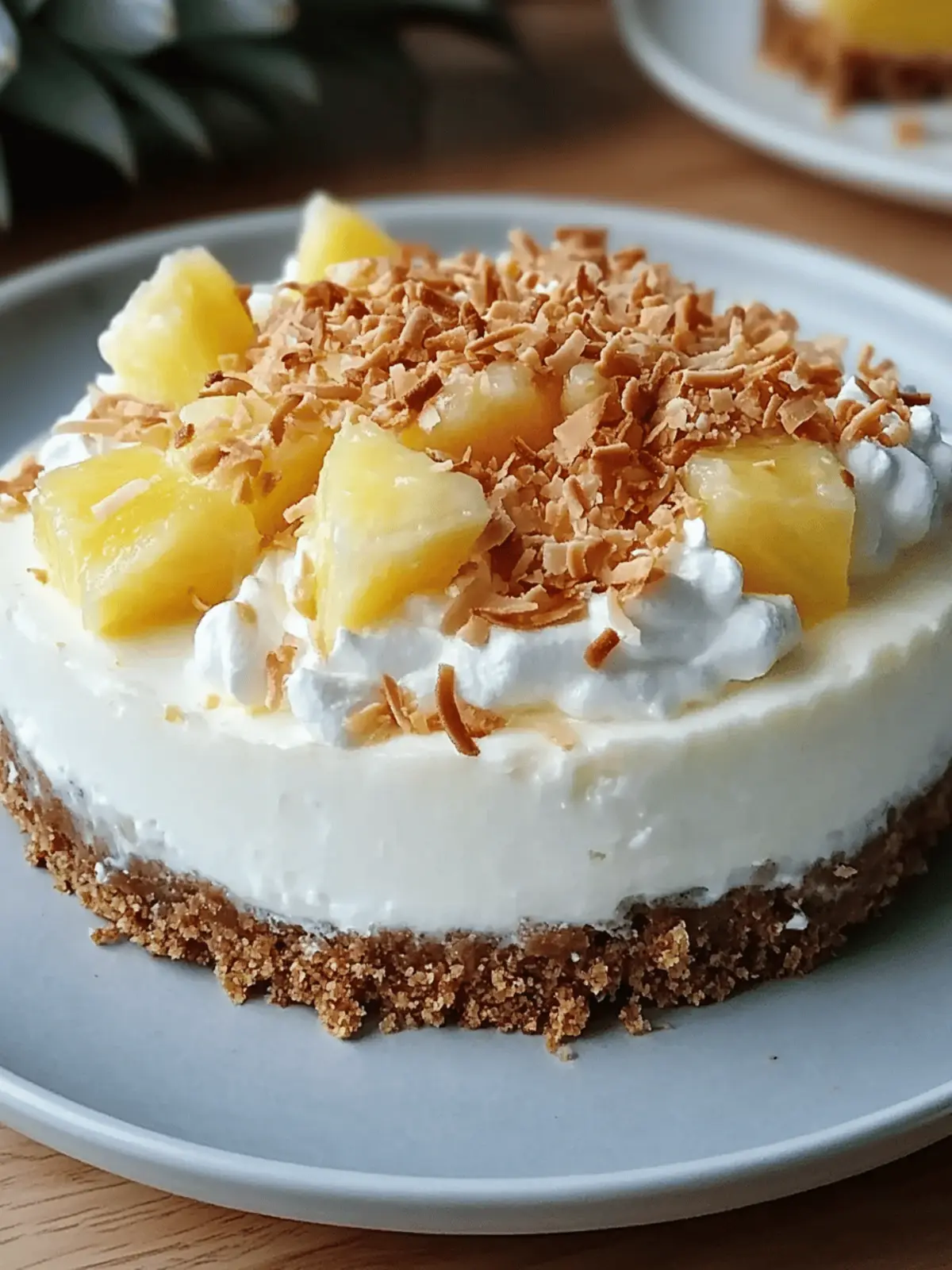 Tropical Coconut Pineapple Cheesecake for a Slice of Paradise 5 Coconut Pineapple Cheesecake