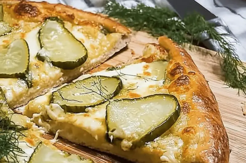Garlic Lovers Dill Pickle Pizza