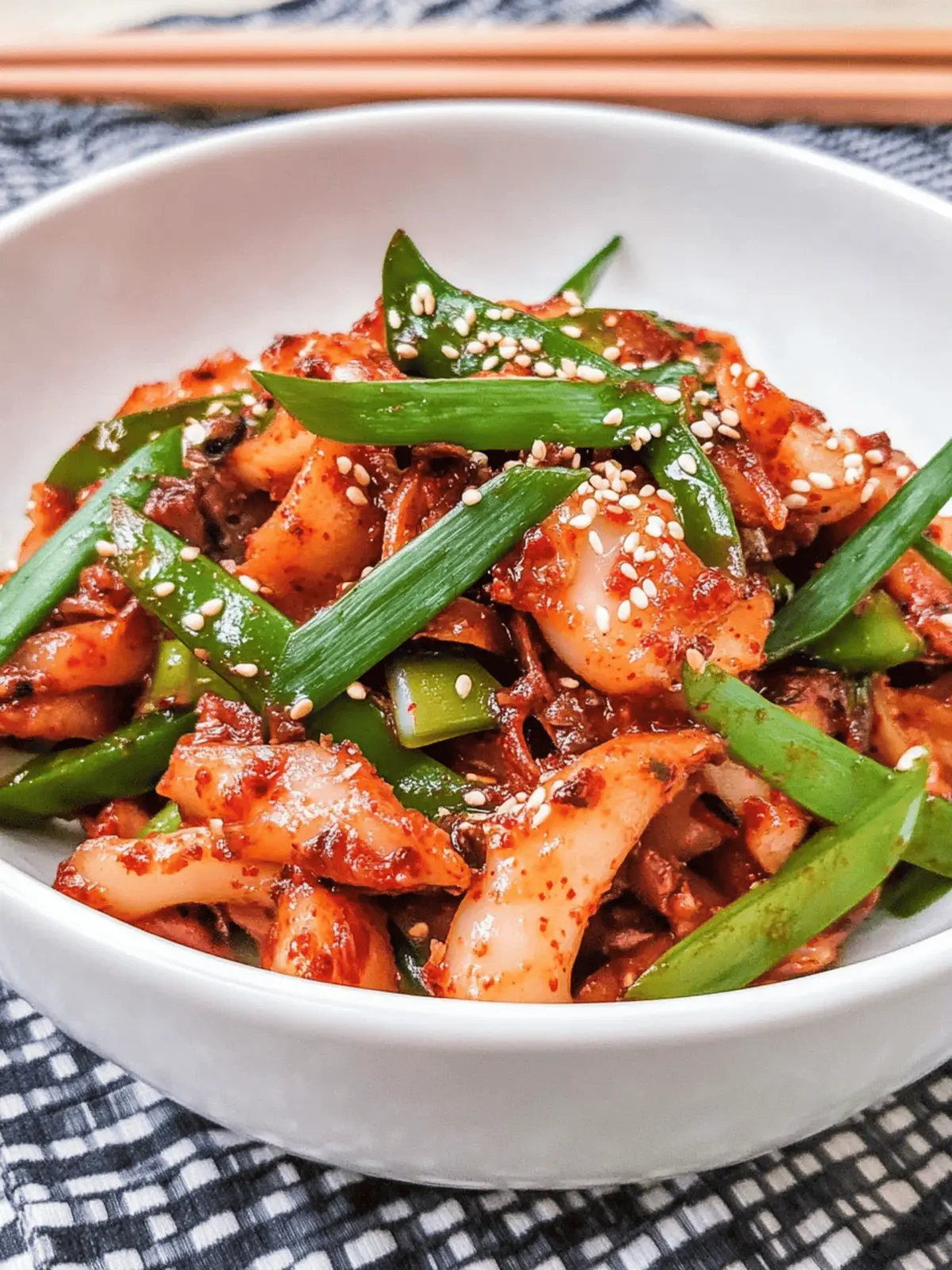 Savor the Heat: Korean Spicy Stir-Fried Squid Delight 4 Korean Spicy Stir-Fried Squid