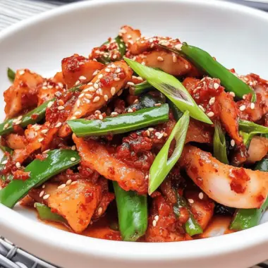 Savor the Heat: Korean Spicy Stir-Fried Squid Delight 10 Korean Spicy Stir-Fried Squid