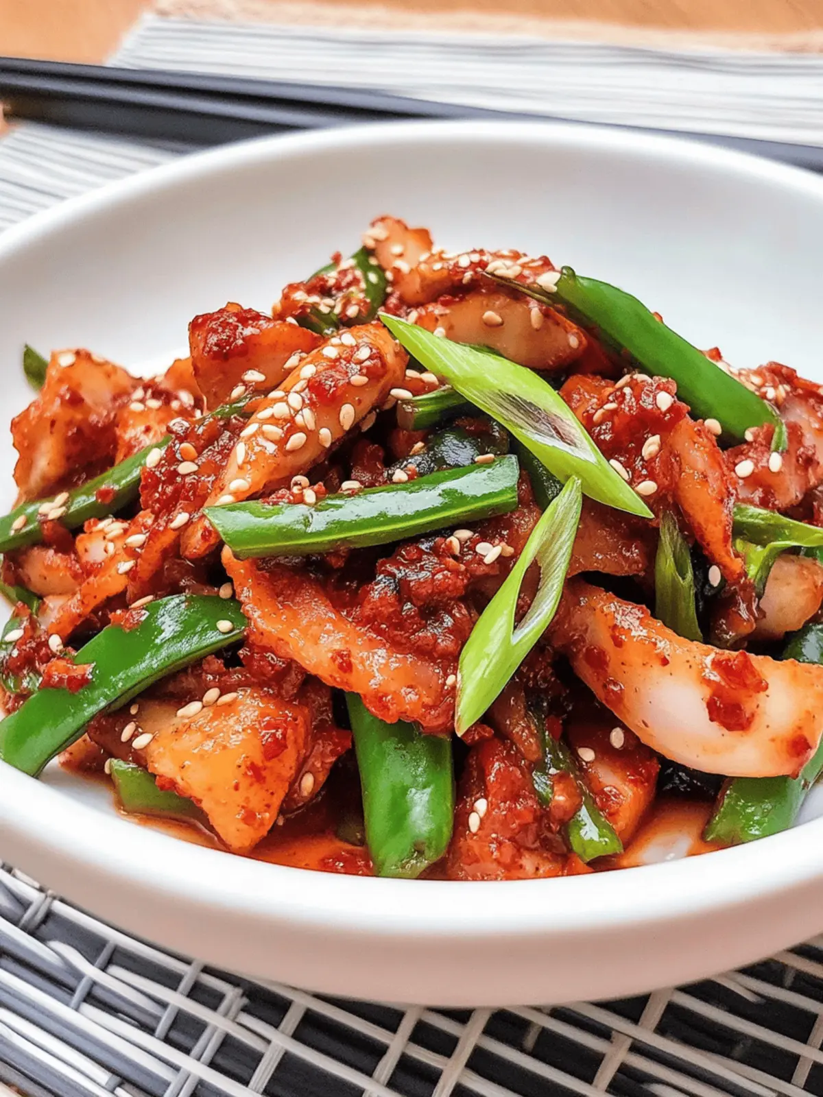 Savor the Heat: Korean Spicy Stir-Fried Squid Delight 5 Korean Spicy Stir-Fried Squid