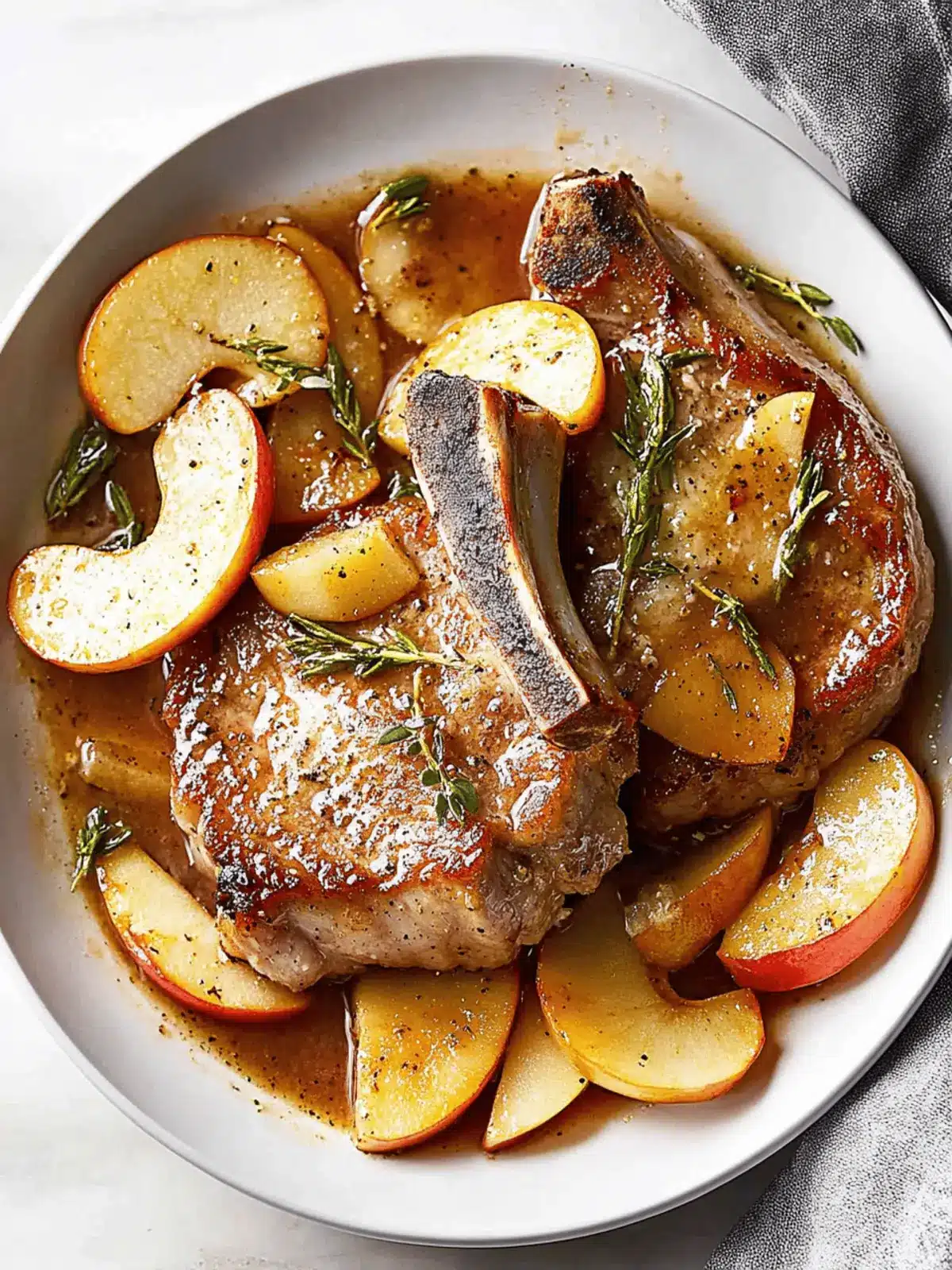 Crock Pot Apple Pork Chops