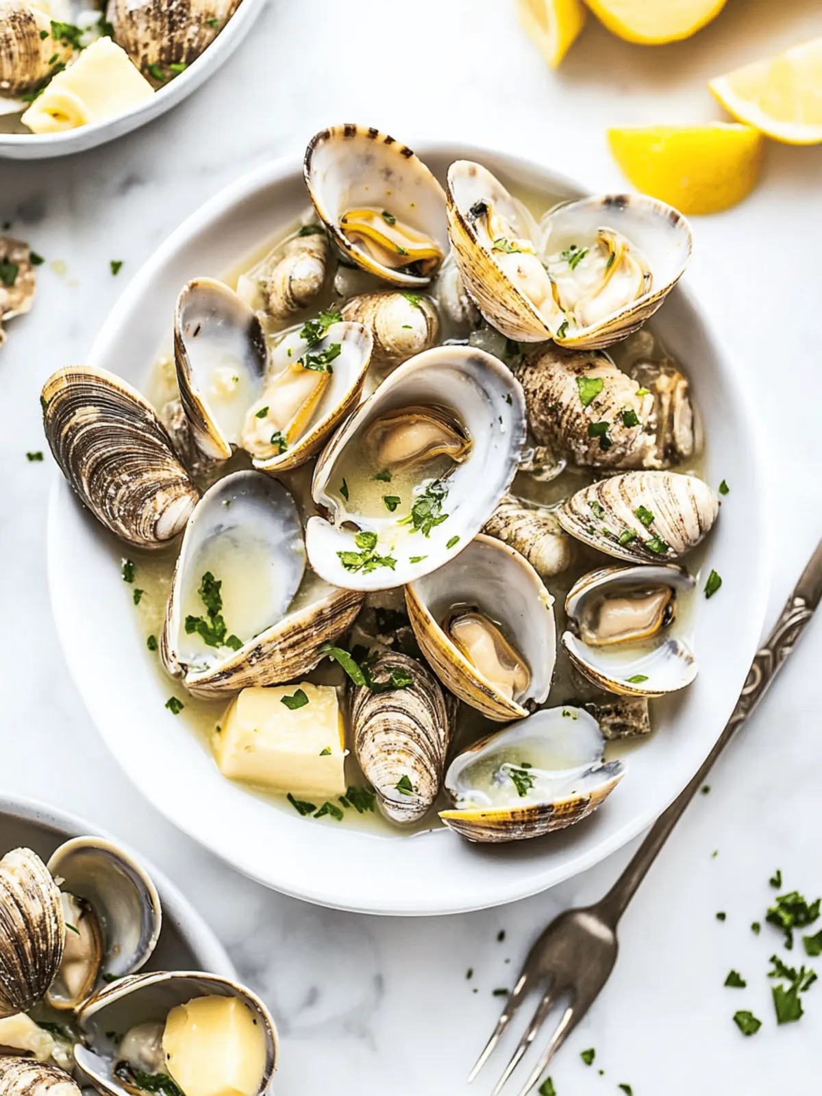 Delicious Clams in White Wine with Garlic and Butter at Home 4 Clams in White Wine with Garlic and Butter