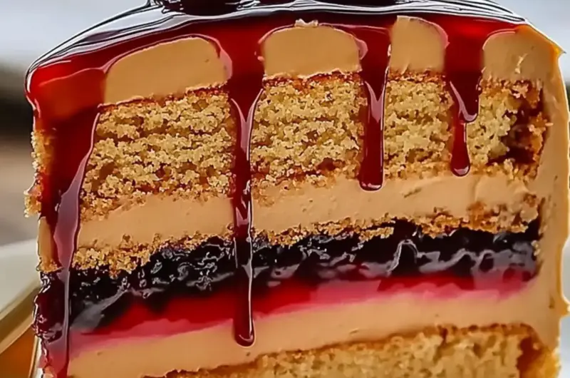 Peanut Butter & Jelly Cake