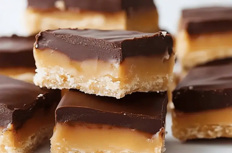No Bake Homemade Twix