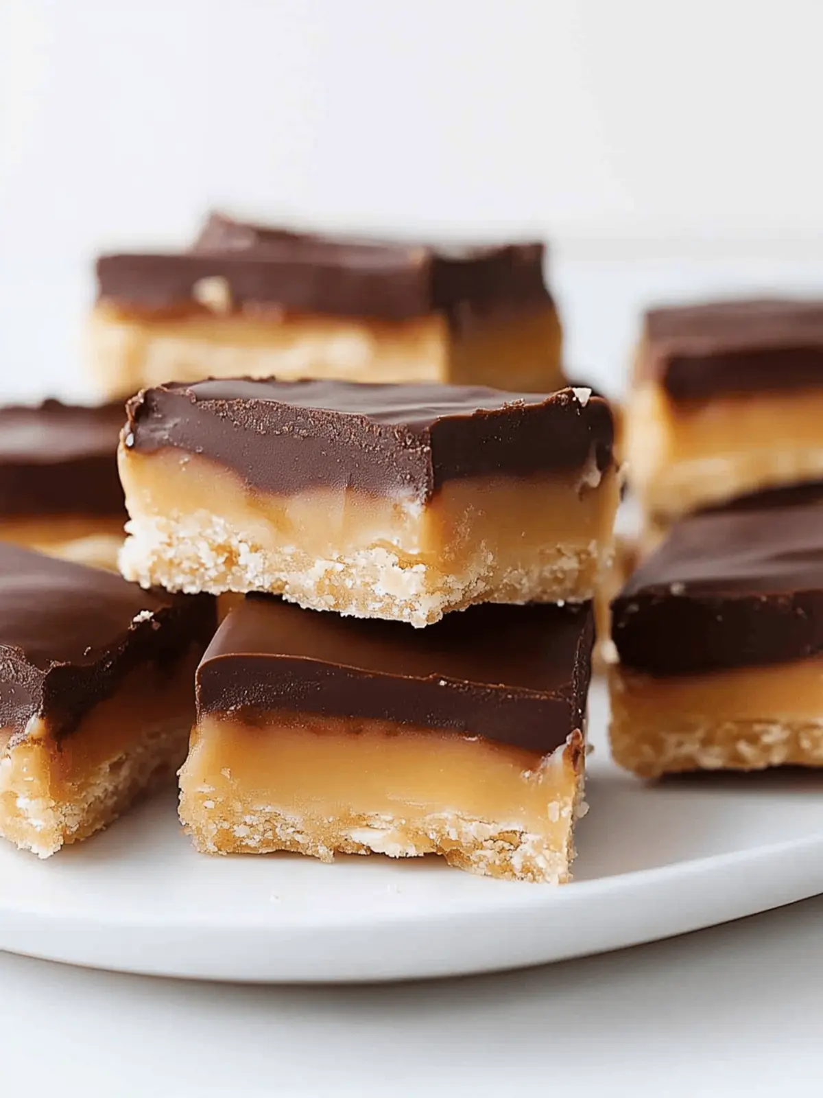 No Bake Homemade Twix