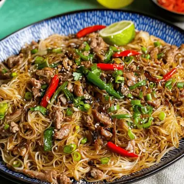 Stir Fried Vermicelli with Pork