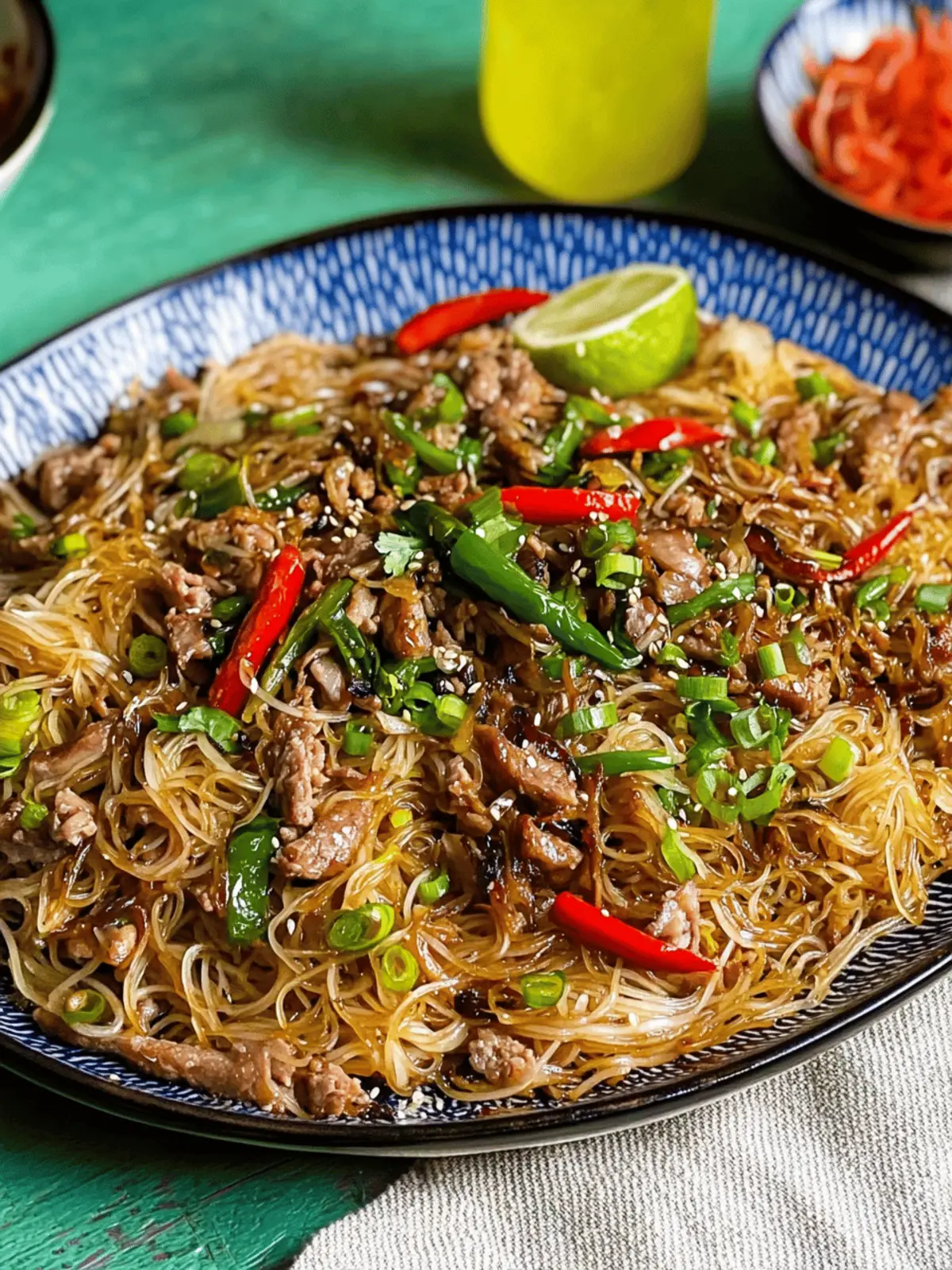 Stir Fried Vermicelli with Pork