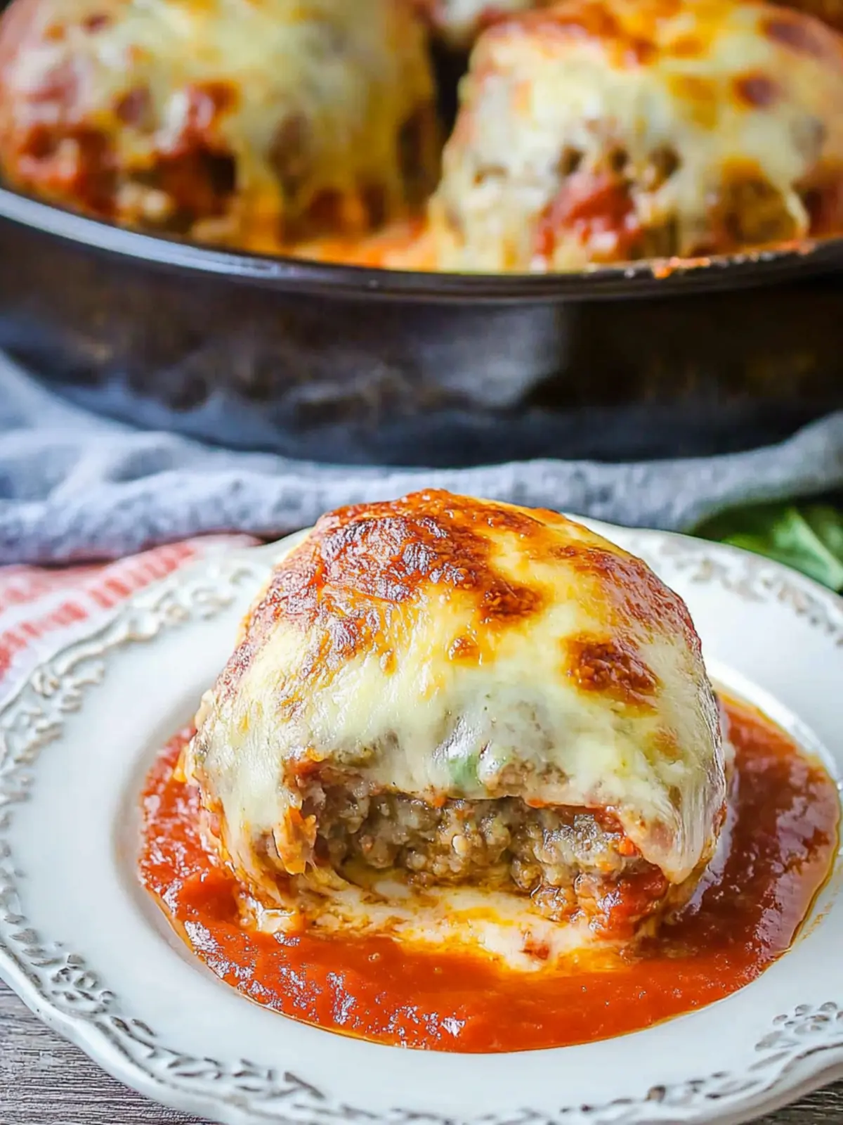 Low Carb Stuffed Pizza Burgers