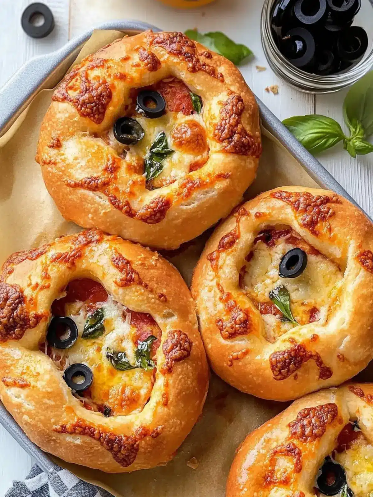 Gluten Free Stuffed Crust Pizza Buns