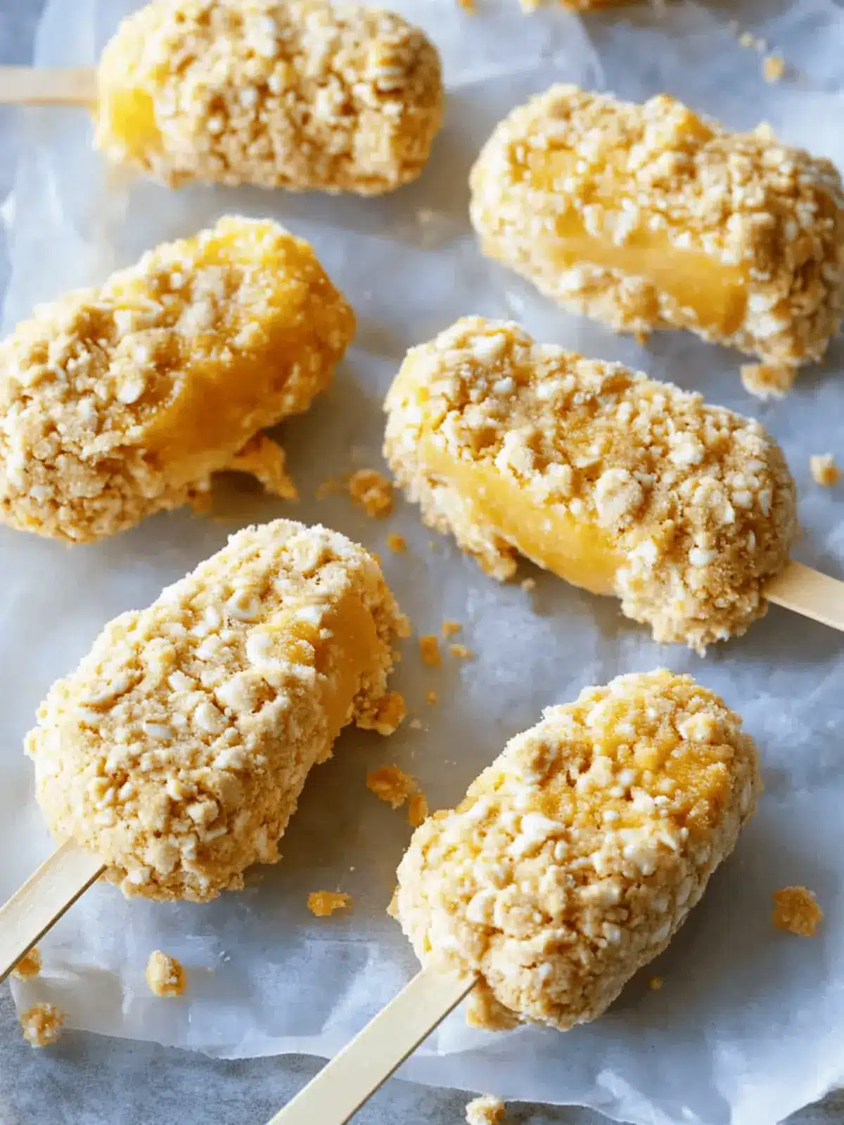 Delicious Cookie Coated Mango Lassi Frozen Yogurt Bars Recipe 3 Cookie Coated Mango Lassi Frozen Yogurt Bars