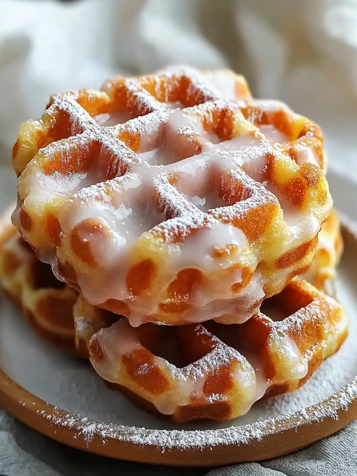 Irresistible Apple Fritter Waffle Donuts for a Cozy Morning 2 Apple Fritter Waffle Donuts