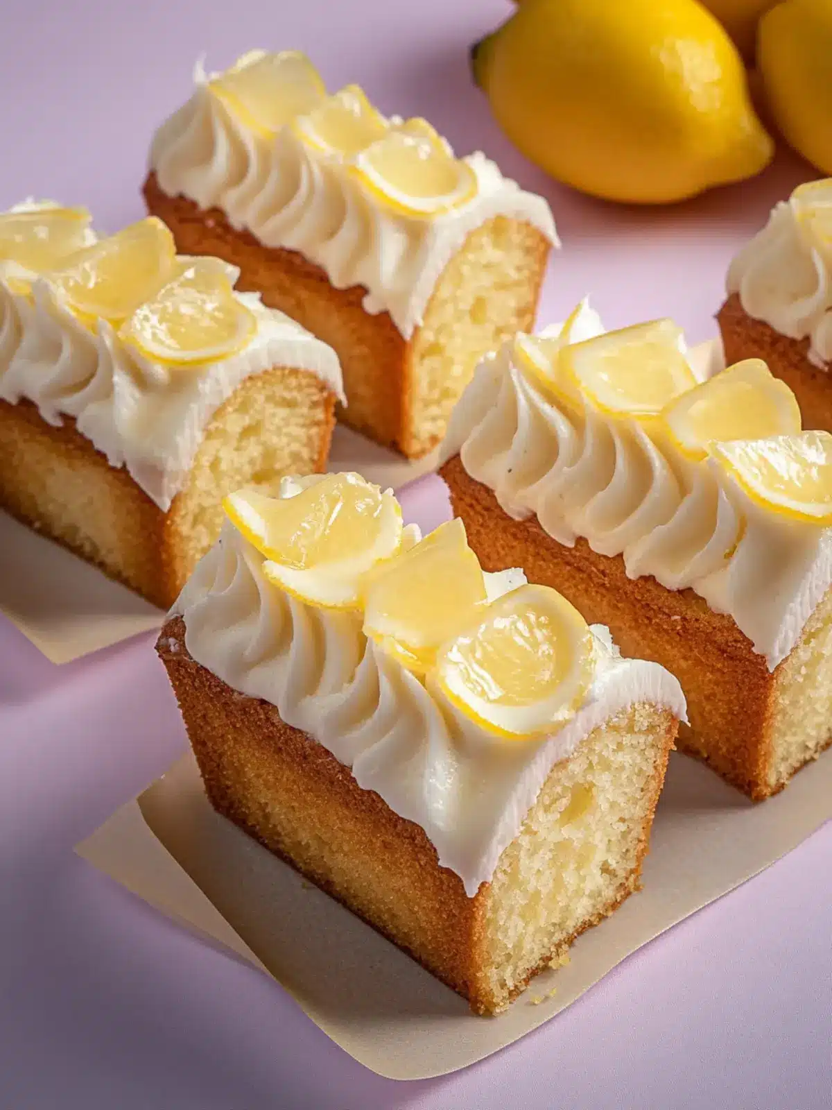 Delicious Mini Lemon Drizzle Loaf Cakes for Joyful Snacking 2 Mini Lemon Drizzle Loaf Cakes