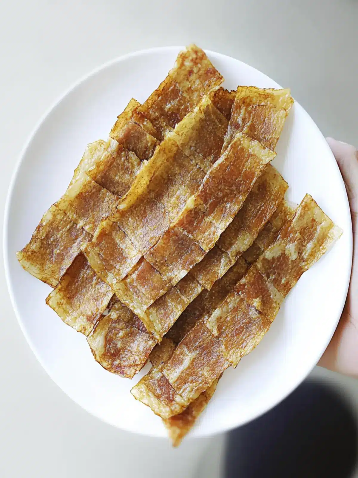 Crispy Vegan Rice Paper Bacon: Your Guilt-Free Snack Upgrade 3 Vegan Rice Paper Bacon