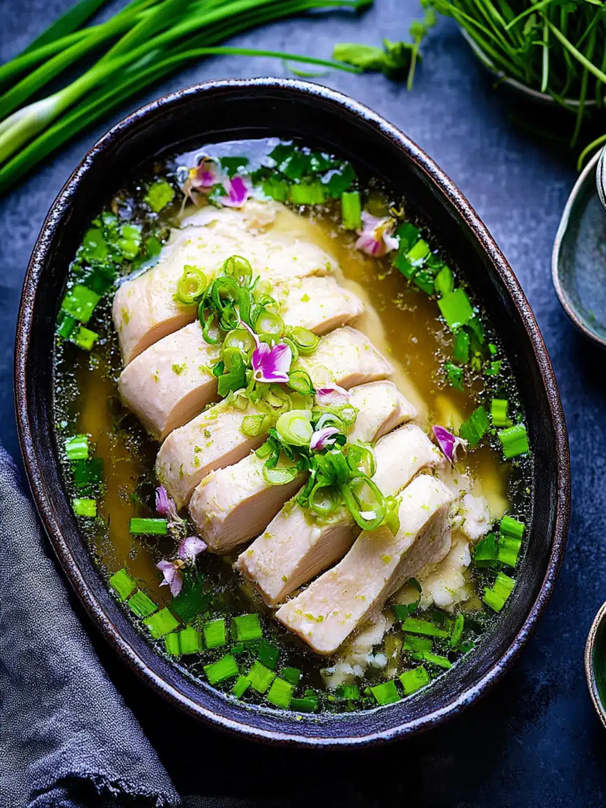 Mouthwatering Ginger Scallion Poached Chicken for Home Chefs 3 Ginger Scallion Poached Chicken