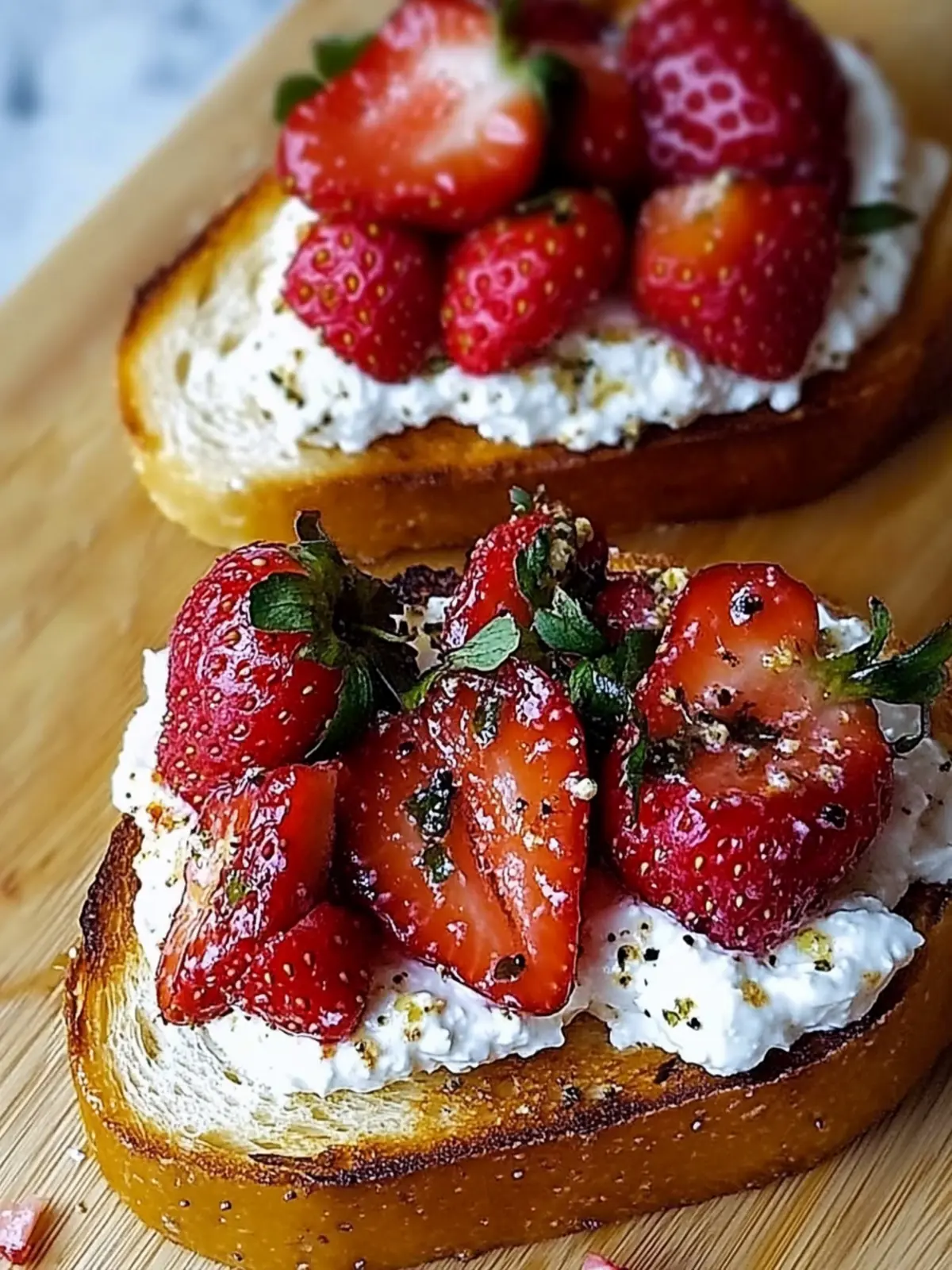 Heavenly Roasted Strawberry Whipped Ricotta Toast Recipe 2 Roasted Strawberry Whipped Ricotta Toast