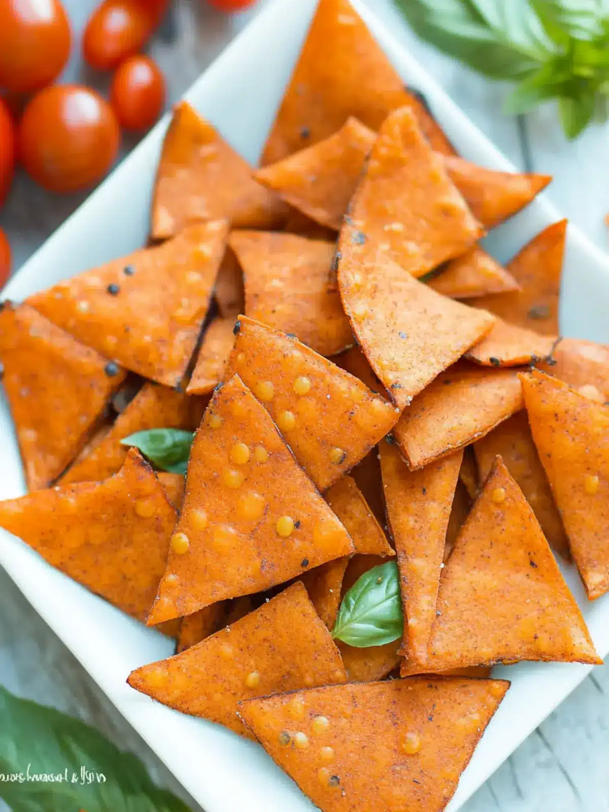 Crispy Tomato and Basil Lentil Chips for Guilt-Free Snacking 2 Tomato and Basil Lentil Chips