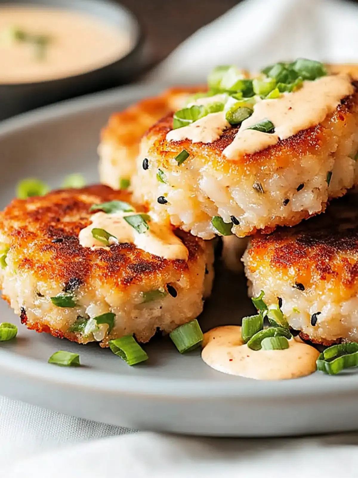 Delicious Asian-Style Tuna Cakes with Spicy Mayo Surprise 4 Asian-Style Tuna Cakes