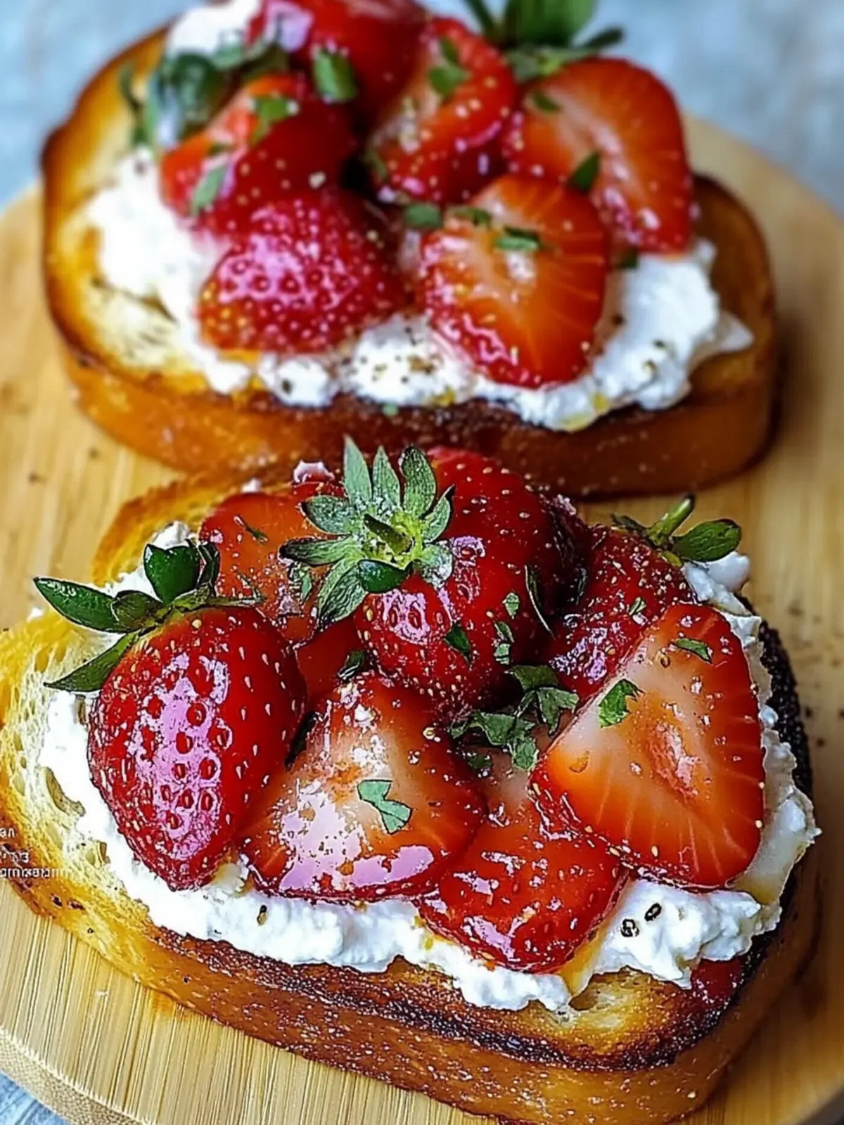 Heavenly Roasted Strawberry Whipped Ricotta Toast Recipe 3 Roasted Strawberry Whipped Ricotta Toast