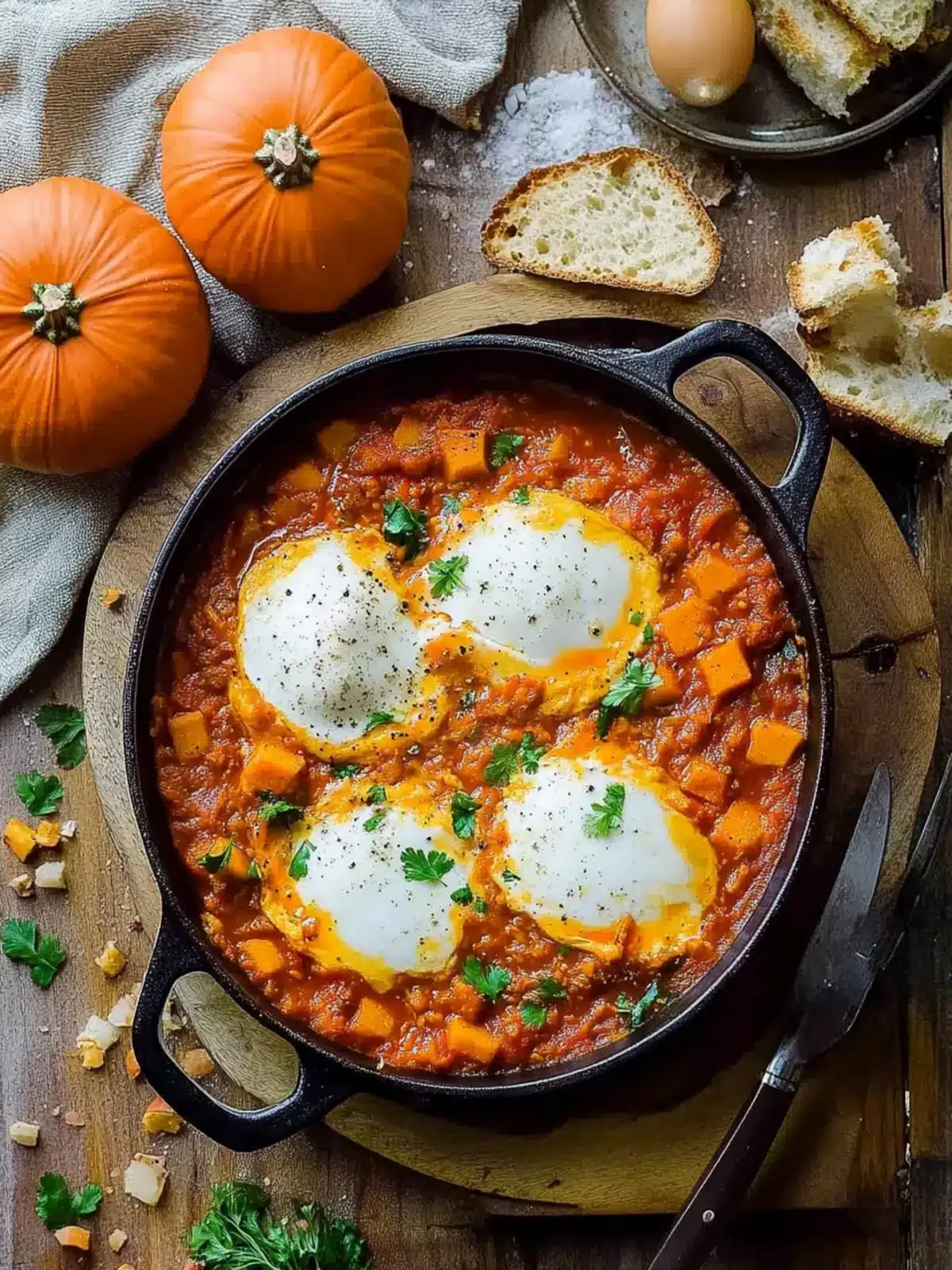 Savory Pumpkin Shakshuka: A Cozy Twist on Breakfast Classics 4 Pumpkin Shakshuka