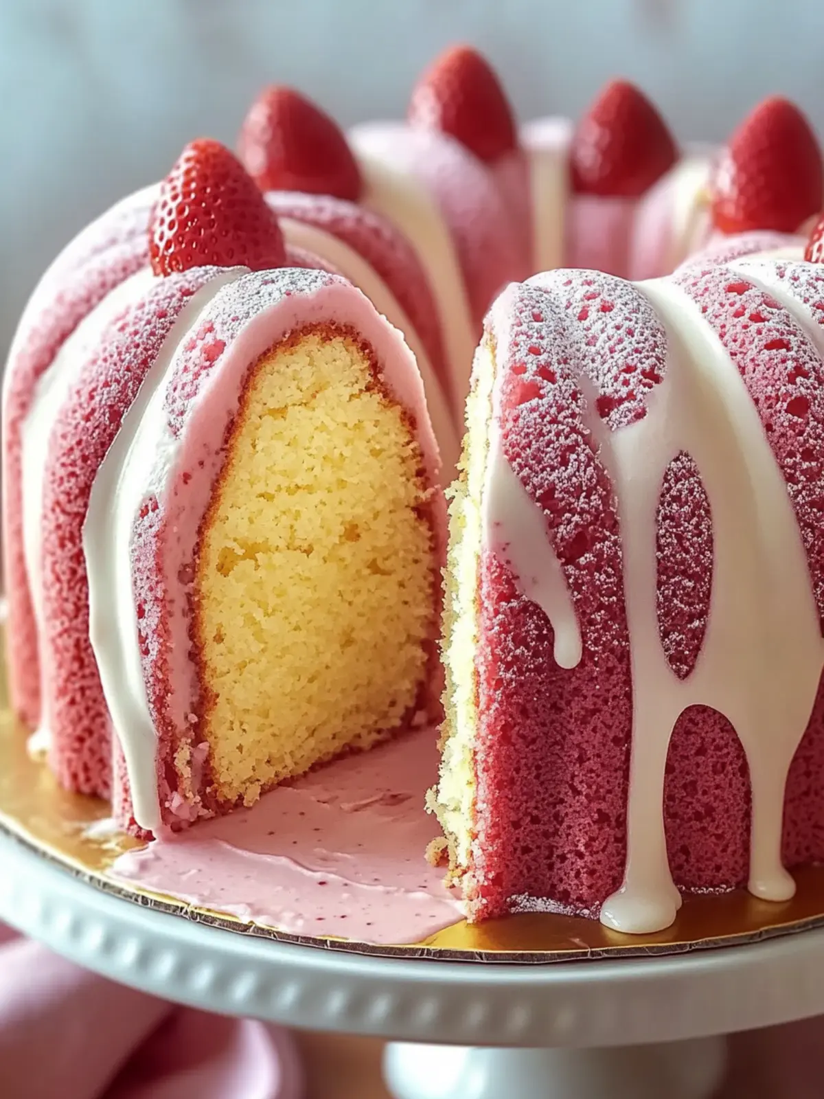 Irresistible Strawberry Milkshake Pound Cake to Sweeten Your Day 4 Strawberry Milkshake Pound Cake