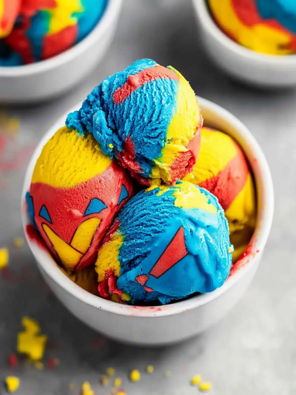 Vibrant Superman Ice Cream You Can Make Without Churning 2 Superman Ice Cream