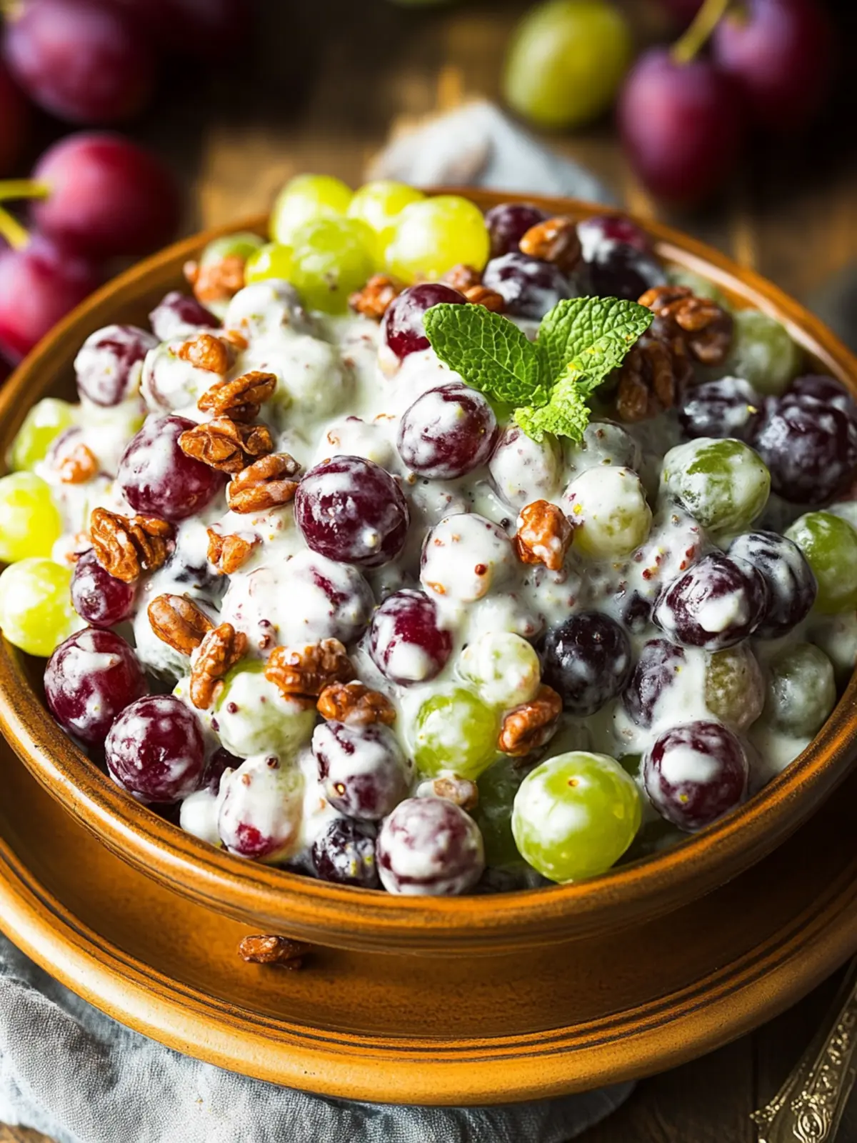 Delicious Creamy Grape Salad That Everyone Will Love 3 Creamy Grape Salad