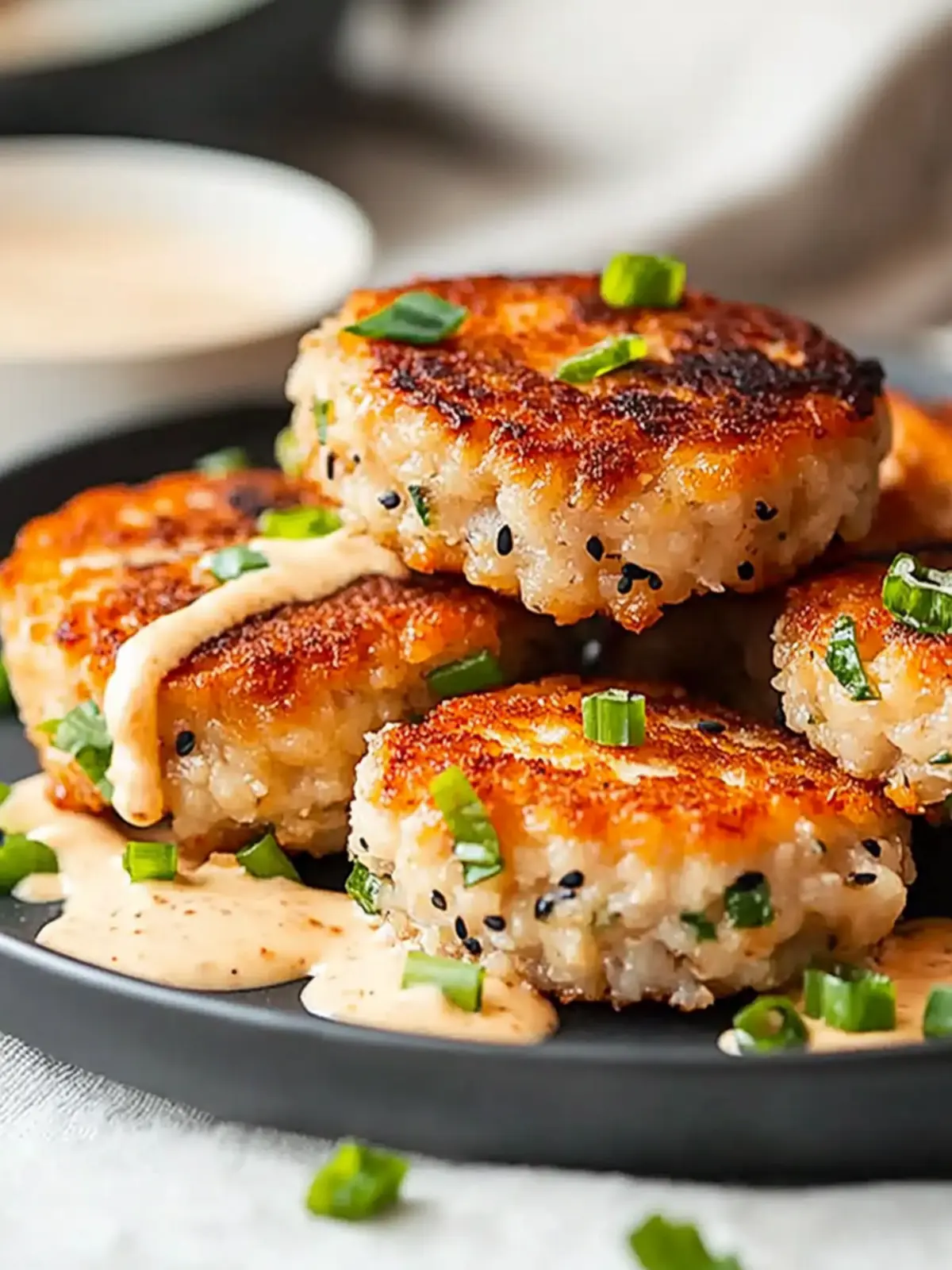 Delicious Asian-Style Tuna Cakes with Spicy Mayo Surprise 5 Asian-Style Tuna Cakes