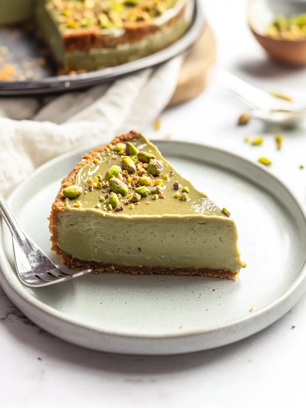 Irresistible Pistachio Cheesecake With Pistachio Topping Recipe 4 Pistachio Cheesecake With Pistachio Topping