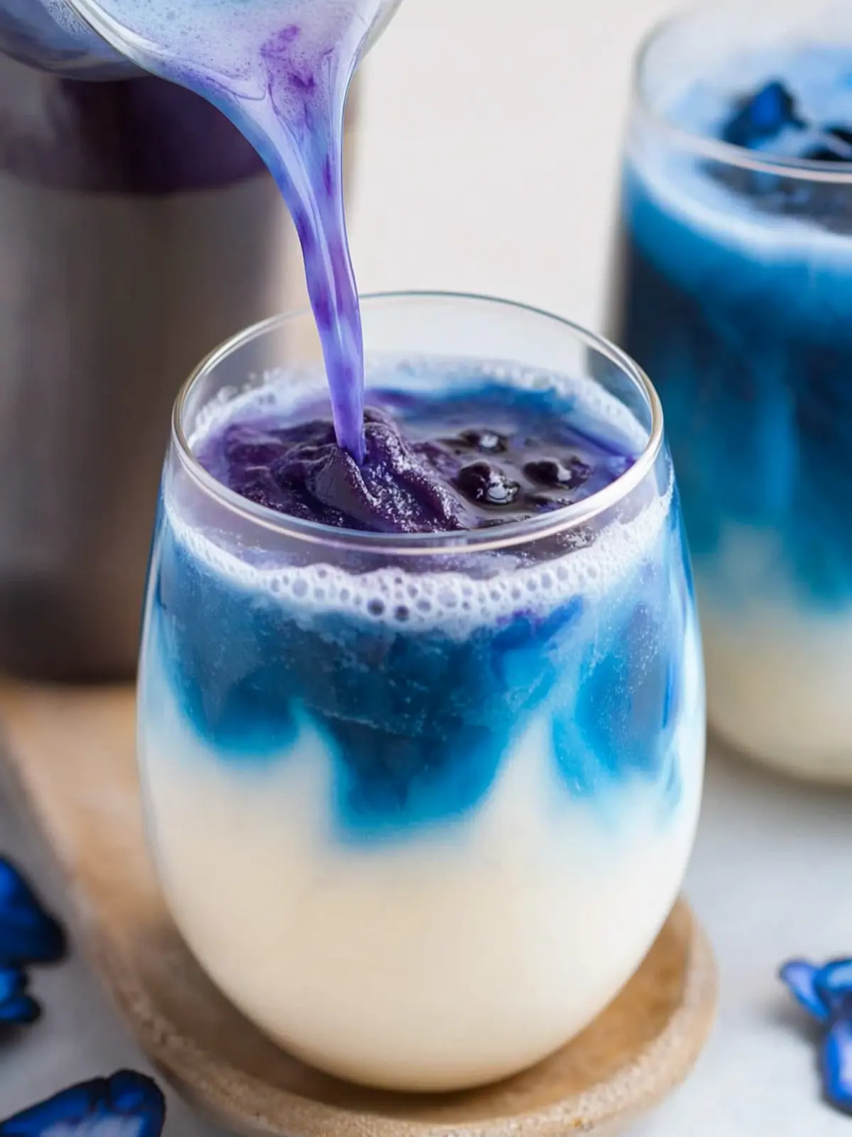 Delight in Butterfly Pea Milk Tea for a Vibrant Treat 3 Butterfly Pea Milk Tea