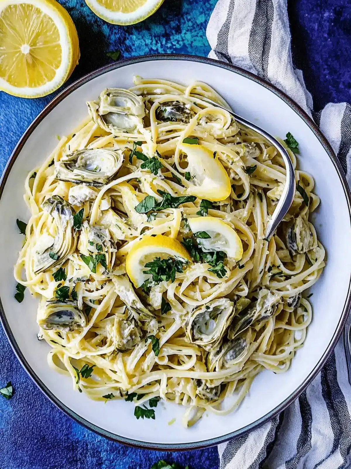 Delicious Vegan Lemon Artichoke Pasta Ready in 30 Minutes 4 Vegan Lemon Artichoke Pasta